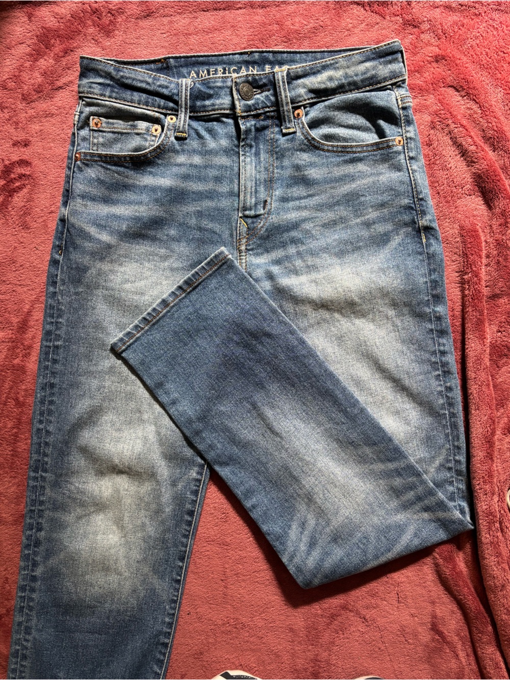 American Eagle Outfitters Men's Medium Blue Relaxed Jeans